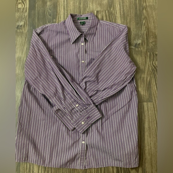 Lauren Ralph Lauren | Tops | Lauren Ralph Lauren X Button Down Shirt ...